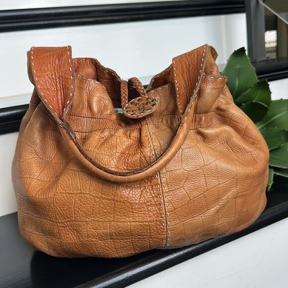 Adrienne Vittadini Genuine Leather Shoulder Bag – Soft relaxed perfect fall bag - Picture 2 of 12